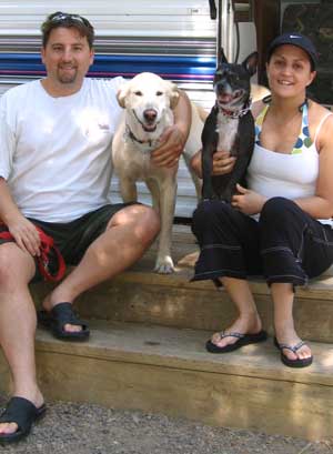 Joe, Dale's son, Tahoe, Kaia and Kim