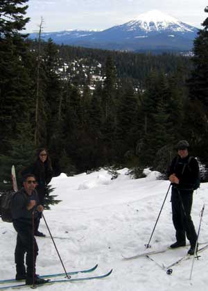 The trail has great views of Mt. Mcloughlin